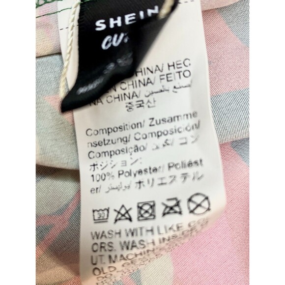 NWT Tropical Halterneck Mini Dress Plus 3X Palm Leaf Print Party Festival - Picture 10 of 10